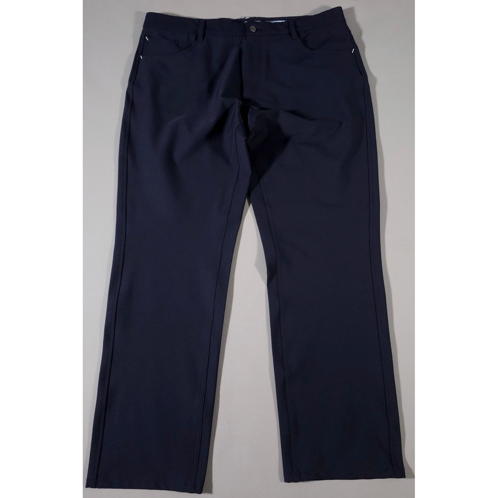 FootJoy Golf Pants Mens 38x32 Navy Blue Athletic Fit Performance Trousers - Picture 2 of 8